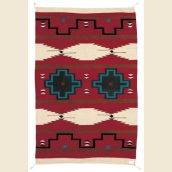 Mayan design wool rug