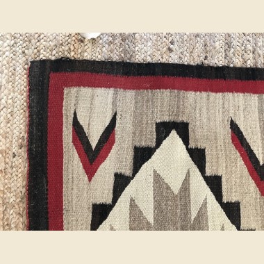 Grand tapis dessin navajo