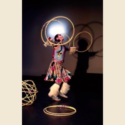 Sculpture Indian Dancer en métal