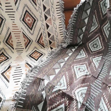 Plaid en coton dessin navajo