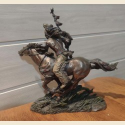Statue Indien à cheval